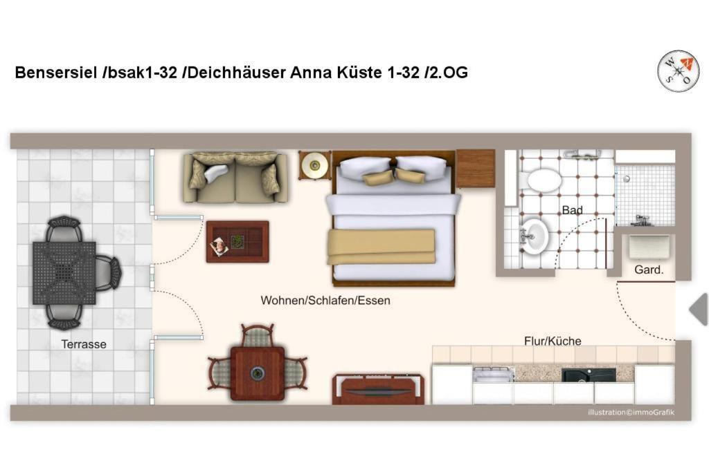 Deichhaeuser Anna Kueste Deichhaeuser Anna Kueste 1-32 Bensersiel Exteriér fotografie